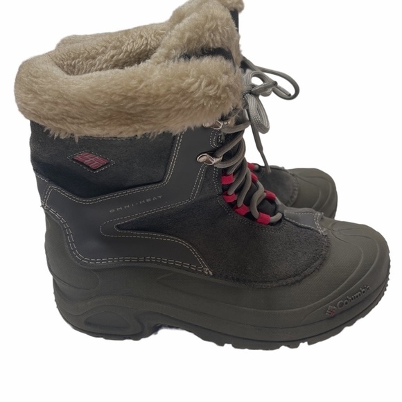 Columbia Women Teen Youth Omni-heat BY1291‑022 Winter Boots Size 7 - Gray - Picture 5 of 16